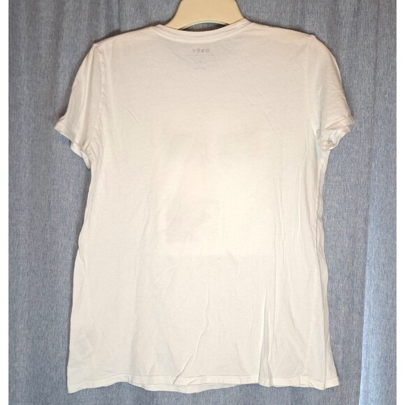 Obey Worldwide Shepard Fairey Art Propaganda Skater Short Sleeve T-shirt Mens M - Picture 2 of 5